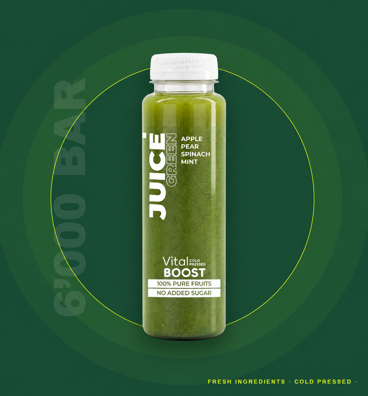 Vital Green Juice Boost Poster